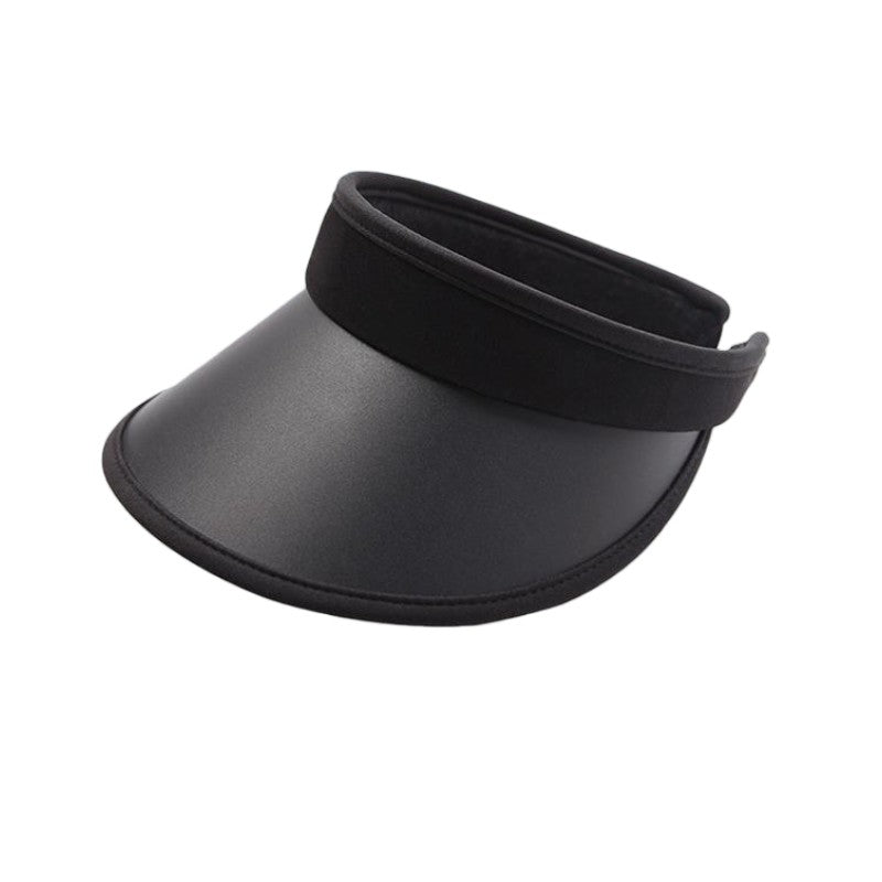 Zauo Sunscreen Empty Top Sun Hat Classic Black