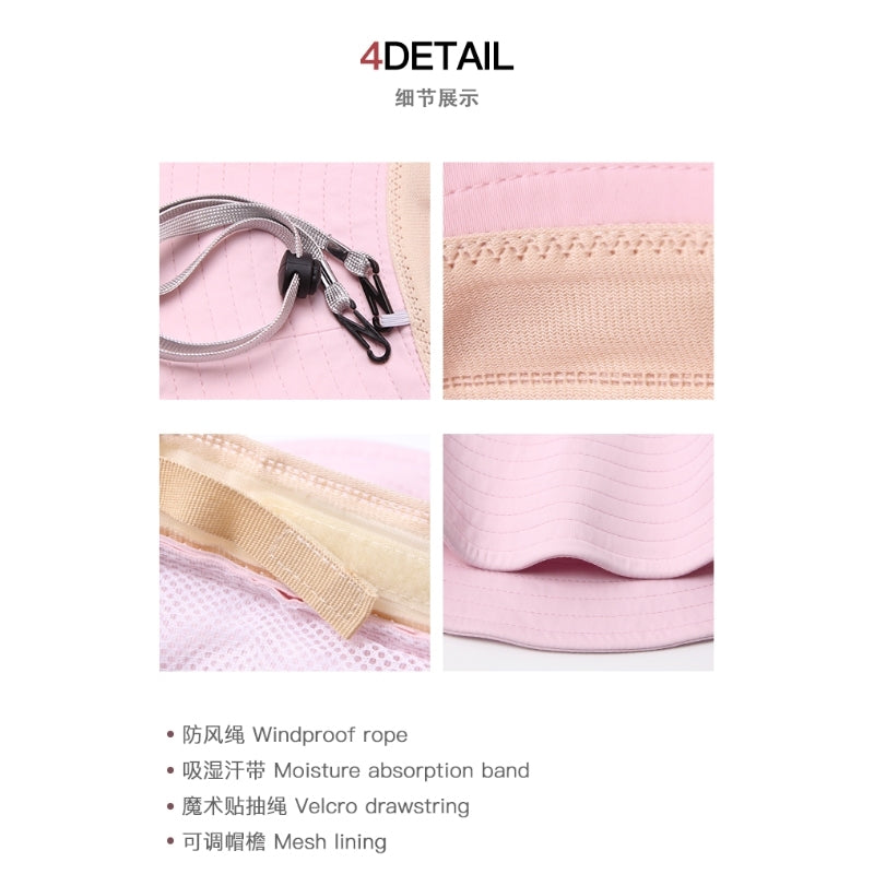 Zauo UV Protection Cooling Sun Hat Pink