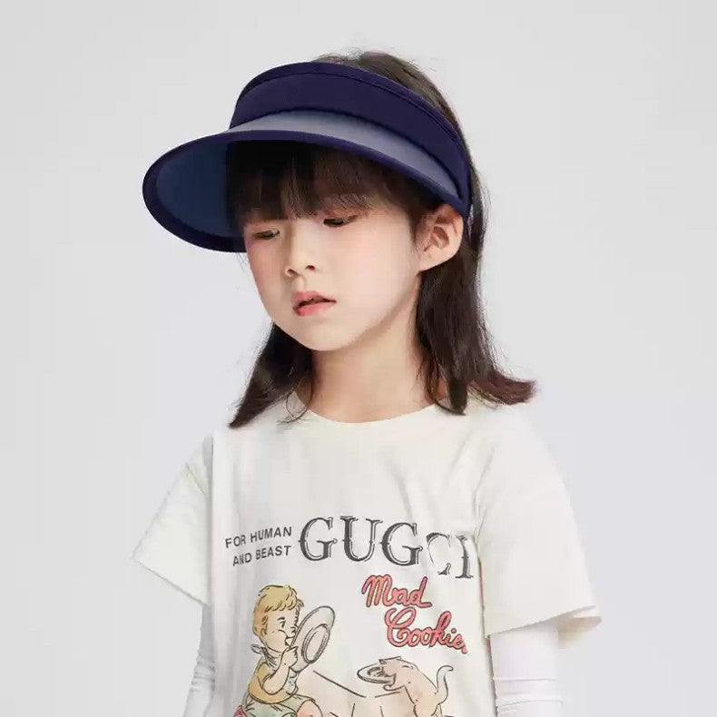 Zauo Sun Protection Anti-UV Sun Hat For Children Black