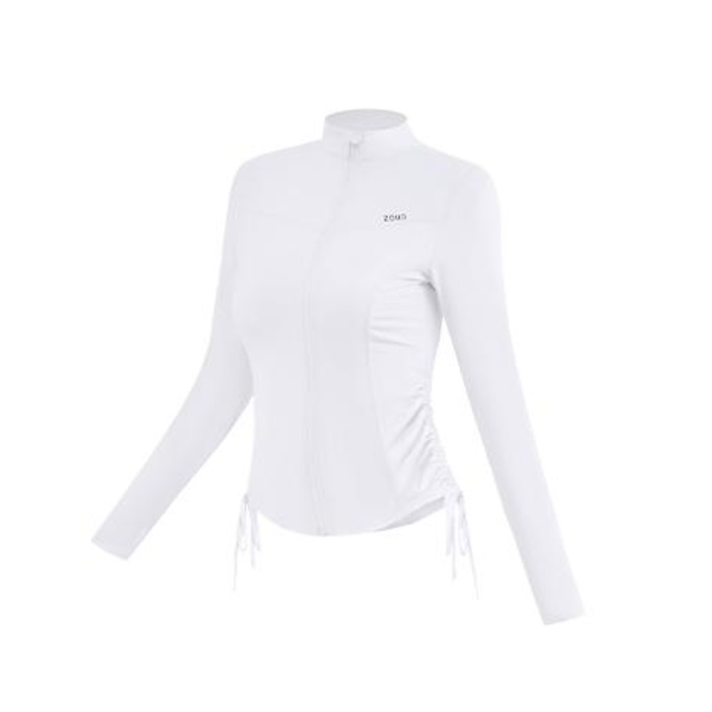 Zauo Slim Fit Sun Protection Jacket White M