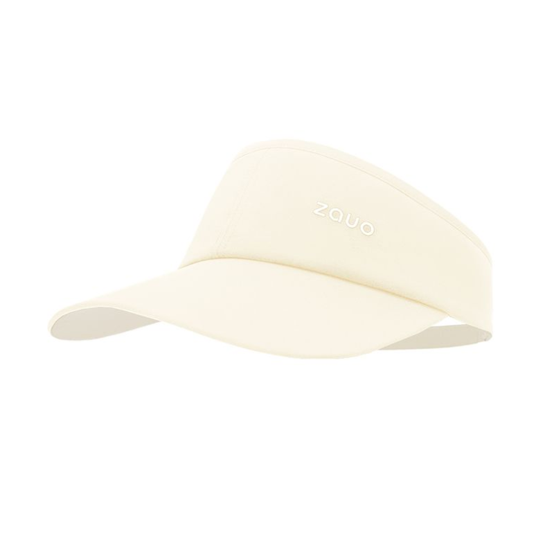 Zauo Sun Protection Hollow Top Running Hat Beige