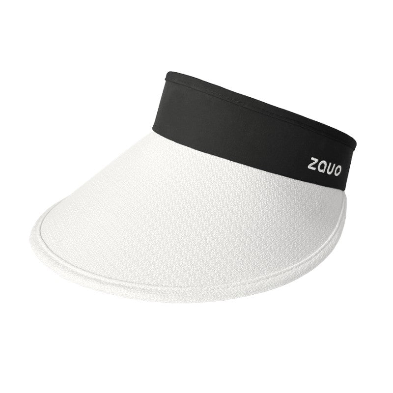 Zauo Empty Top Sun Hat Black + White