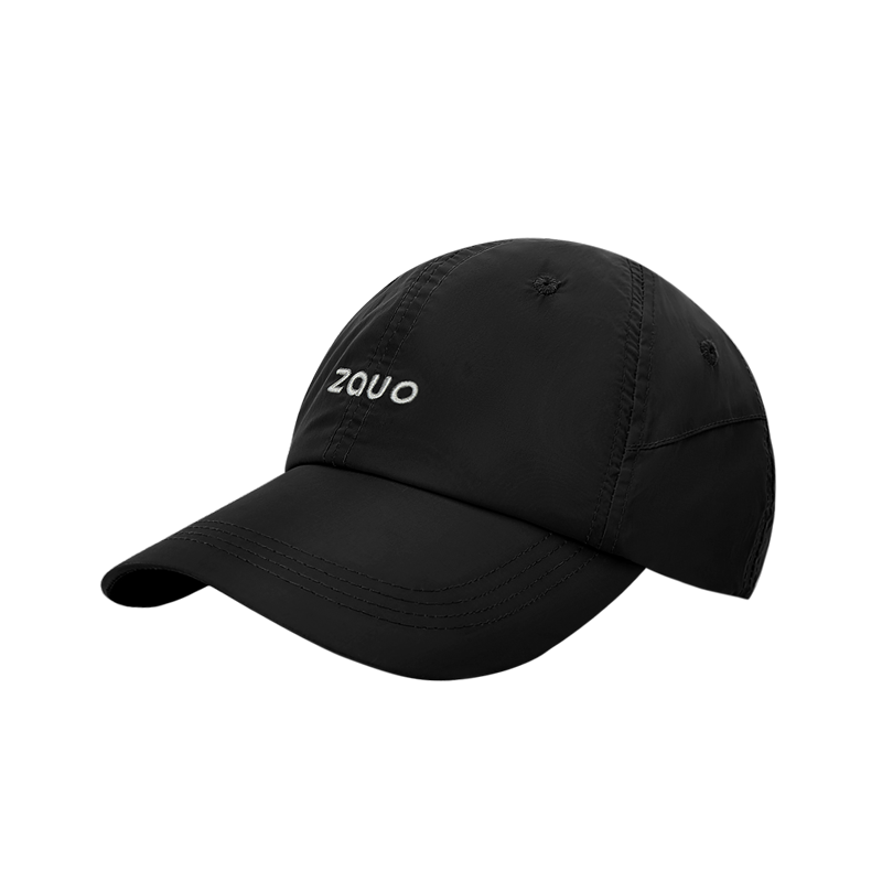 Zauo UV Protection Baseball Cap Sun Hat High Street Version Black