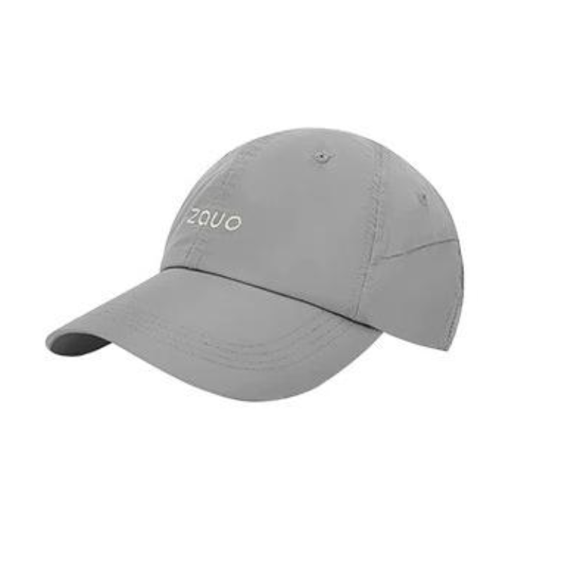 Zauo UV Protection Baseball Cap Sun Hat High Street Version Gray