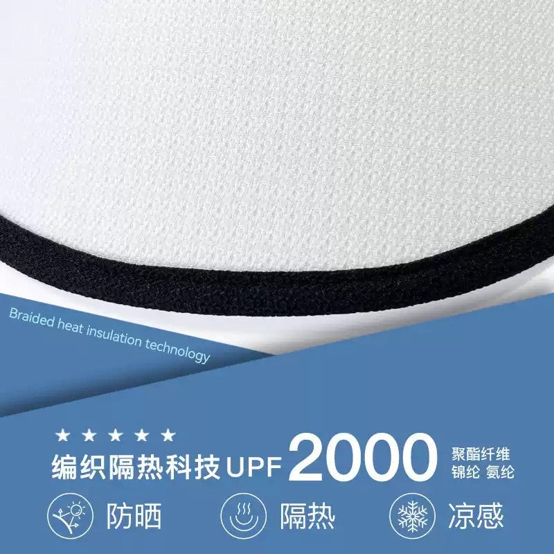 Zauo UV Protection Sun Hat Roma Style White