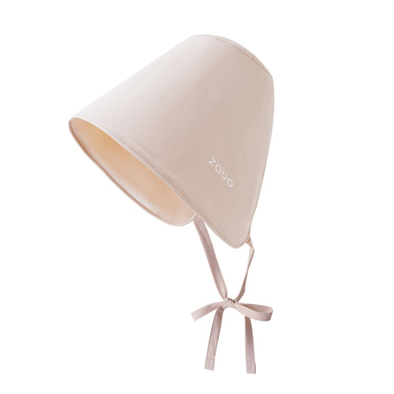 Zauo Sun Protection Bucket Sun Hat Apricot