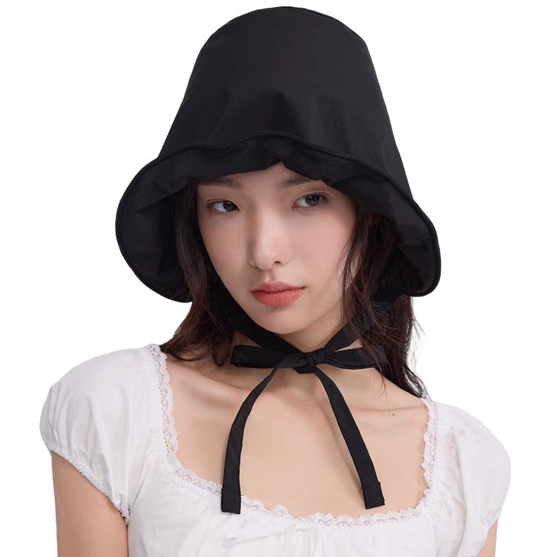 Zauo Sun Protection Bucket Hat Black