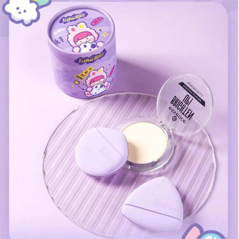Lishu Purple Potato Chip Air Cushion Powder Puff Set