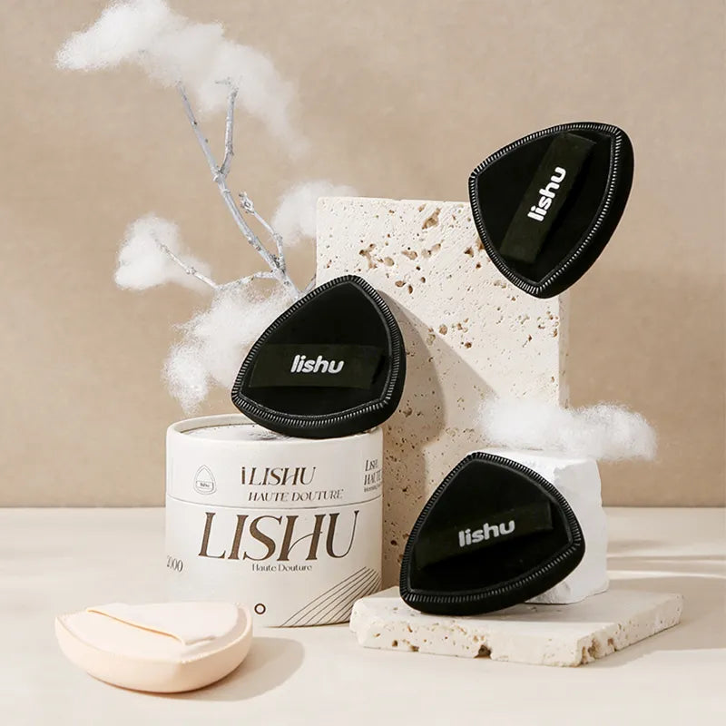 Lishu Black Phoenix Makeup Puff 2pcs