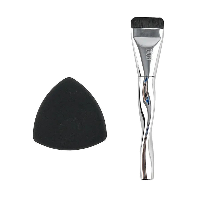 Lishu Foundation Brush & Powder Puff Set