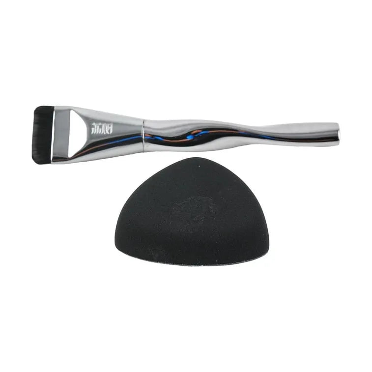 Lishu Foundation Brush & Powder Puff Set