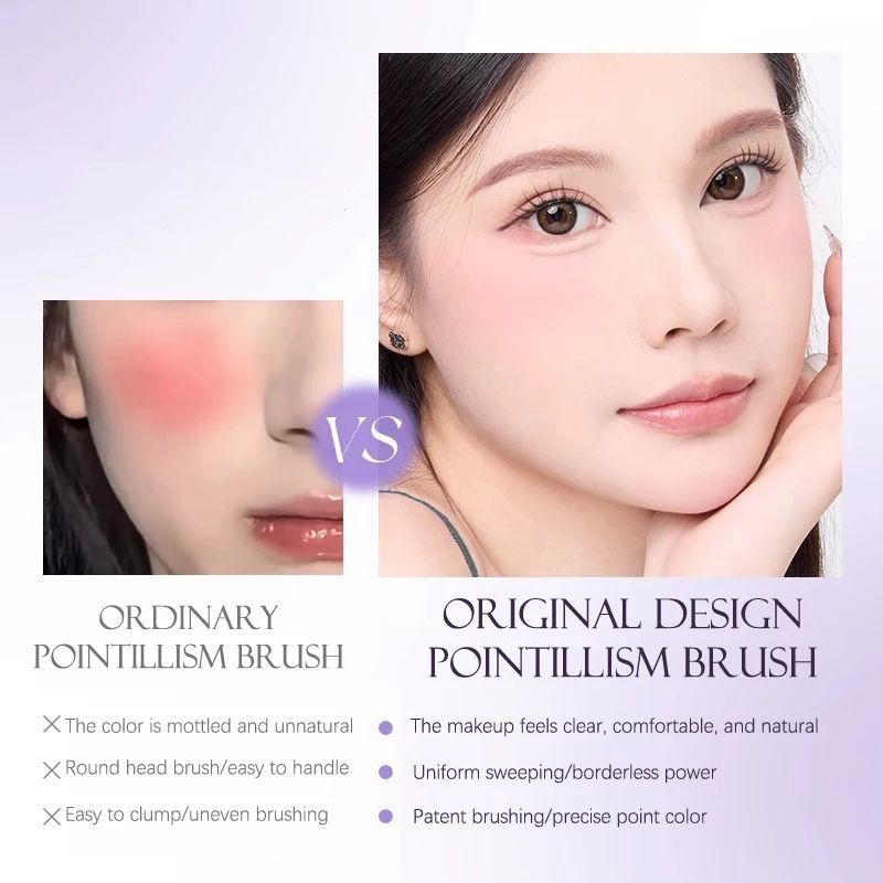 Lishu 3+1 Blush Puff & Brush Set