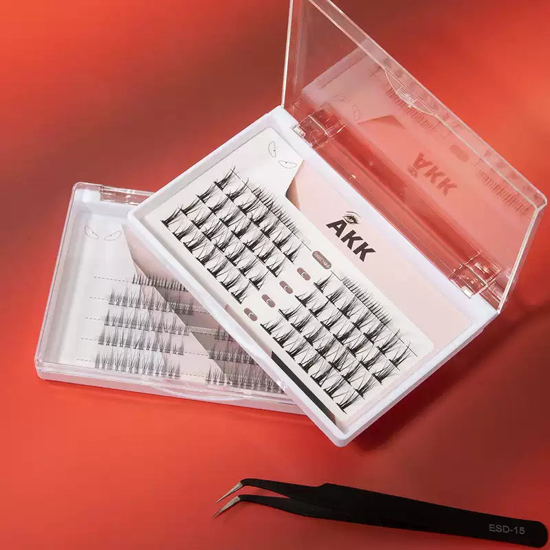 Akk False Eyelashes Thick Type A + Mermaid Cut