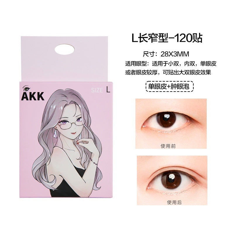 AKK Natural Invisible Double Eyelid Tape L