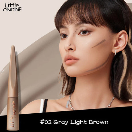 Little Ondine Puppy Hug Matte Liquid Contour Pen #02 Gray Light Brown