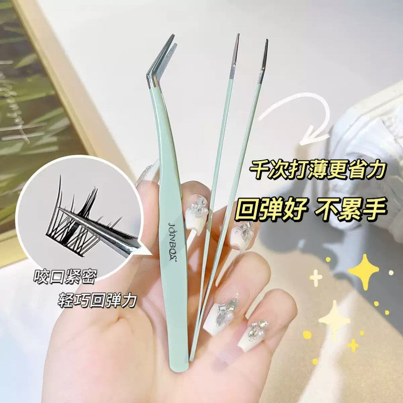 Jonbos False Eyelash Tweezer Golden Feather Clip J042