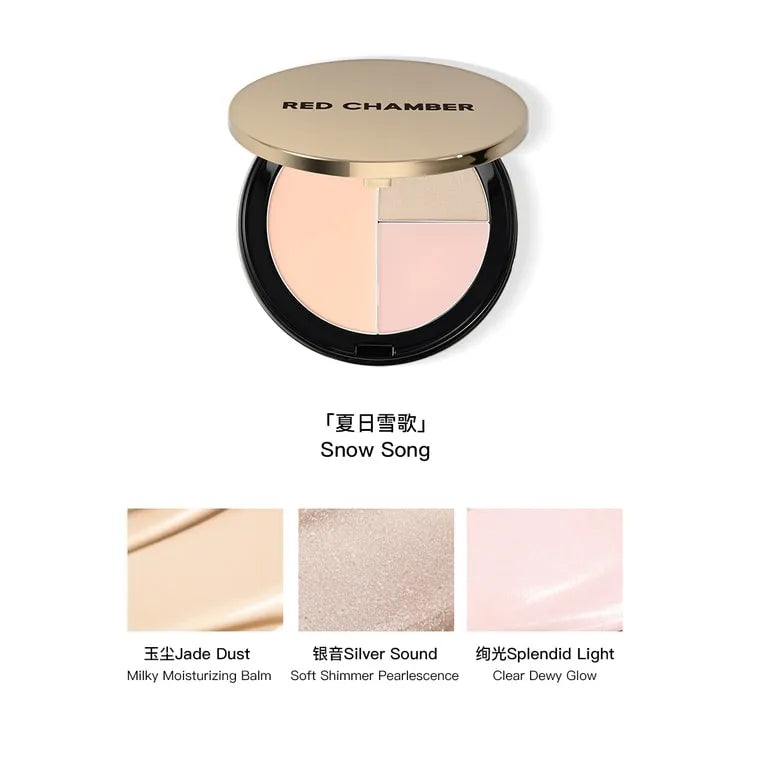 Red Chamber Tri-Color Multi-Purpose Highlighter Summer Snow Song