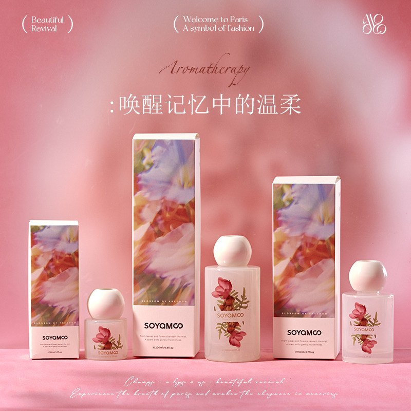 Soyamoo Wild Mountain Reed Diffuser Morning Dew Rose 200ml