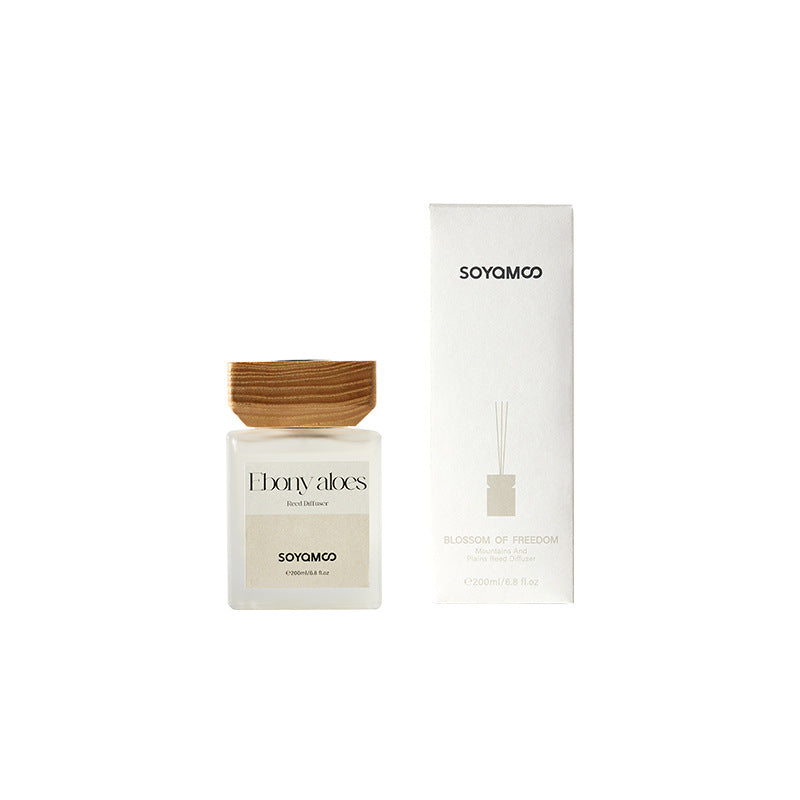 Soyamoo Wood Flameless Diffuser Diary Lid Square Bottle 200ml