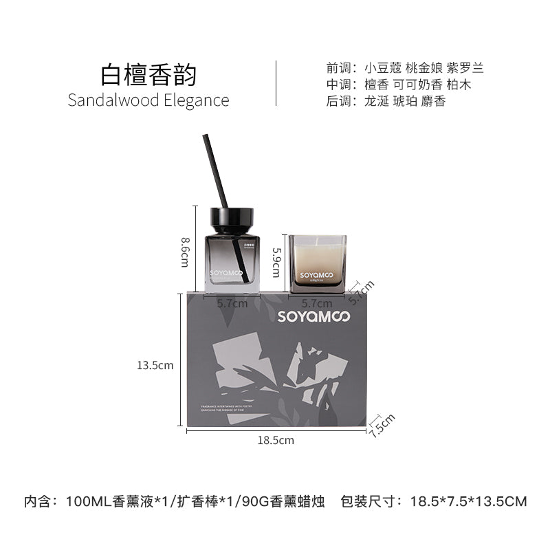 Soyamoo Mountain Forest AB Aromatherapy Set Sandalwood Elegance