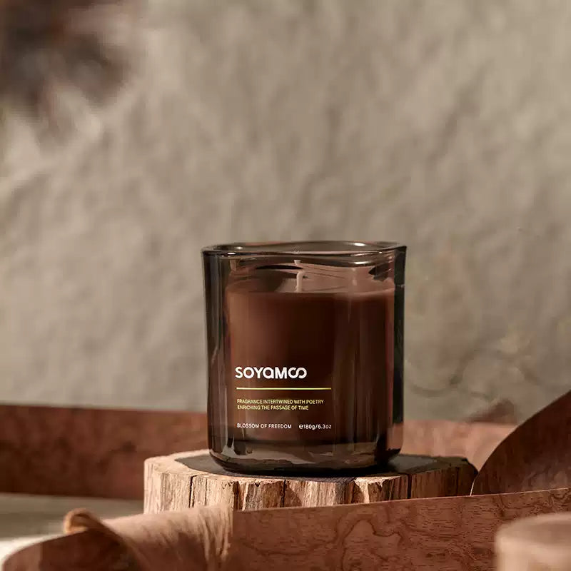 Soyamoo Earth Scented Candle Cuban Cigar