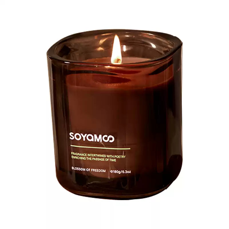 Soyamoo Earth Scented Candle Cuban Cigar