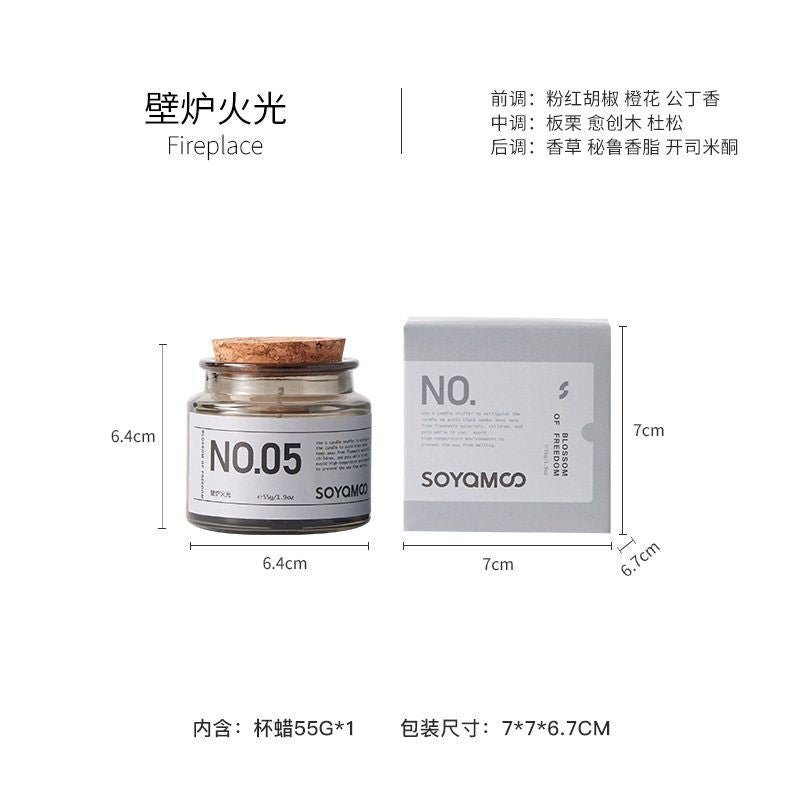 Soyamoo Fragrance Archive Series Scented Candles Fireplace