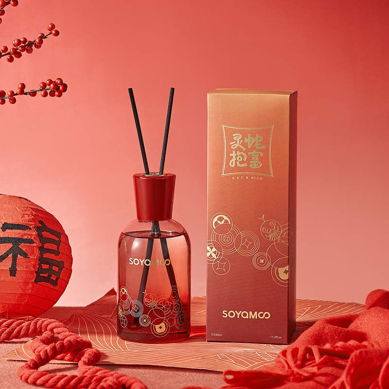 Soyamoo Flameless Diffuser Spring Glow at Dusk 330ml