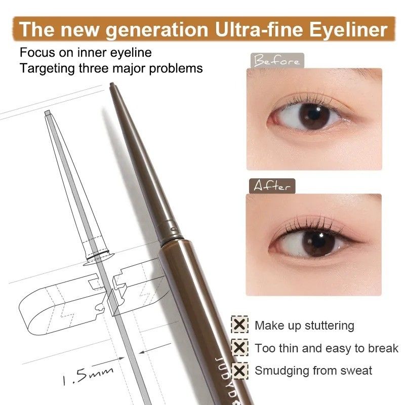 Judydoll Ultra-fine Eyeliner Gel Pen #01 Black Brown