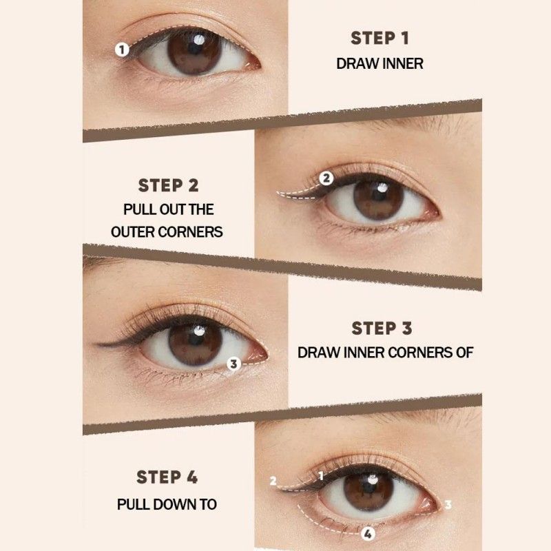 Judydoll Precisely Depicted Slim Gel Eyeliner #04 Milky Brown