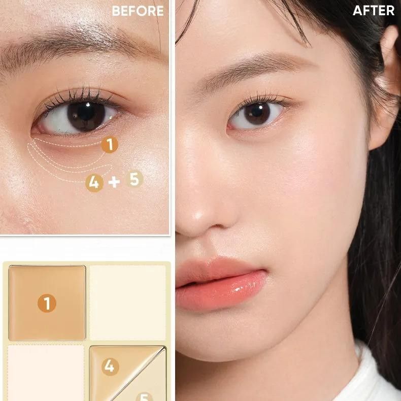 Judydoll 5 Shades Concealer Palette #02 Natural Skin Tone