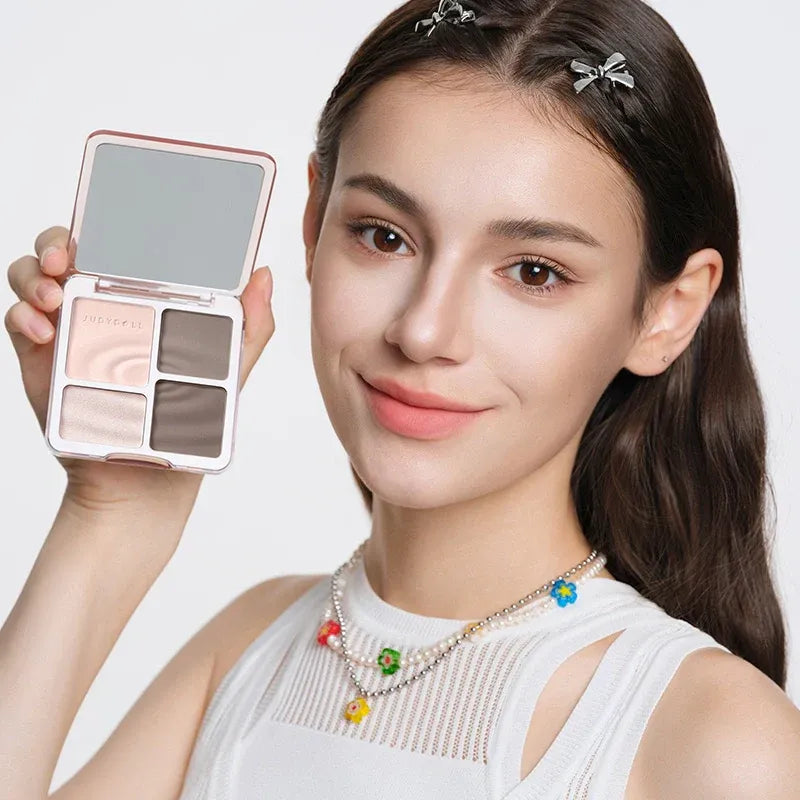 Judydoll 2 in 1 Highlighter Contour Palette #01 Wave Shadow Palette