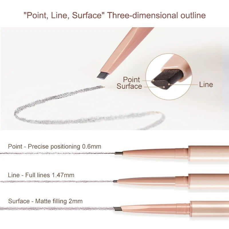 Judydoll Skinny Triangular-Shaped Eyebrow Pencil #02 Soft Gray