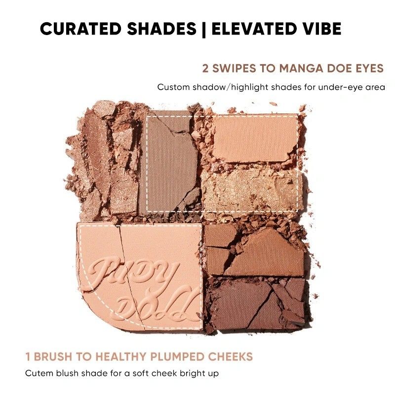 Judydoll Play Colour All in One Eyeshadow Palette #07 Caramel Milk