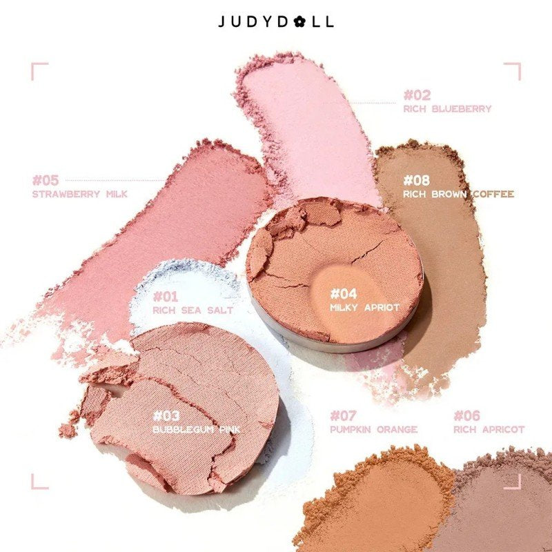 Judydoll Waterproof Matte Powder Blush #07 Pumpkin Orange