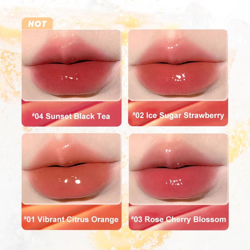 Judydoll Iron Ice Watery Lip Gloss #04 Sunset Black Tea 2.4g