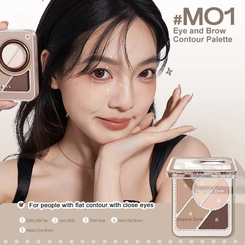 Judydoll 5 Shades Eyebrow Detail Palette #M01