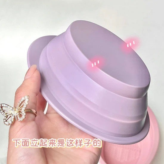 Gecomo Silicone Foldable Makeup Brush Cleaner Purple
