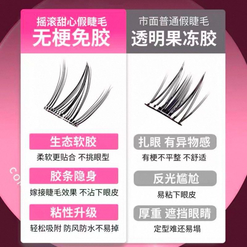 Rock Sweet Glue-Free False Eyelashes Camellia