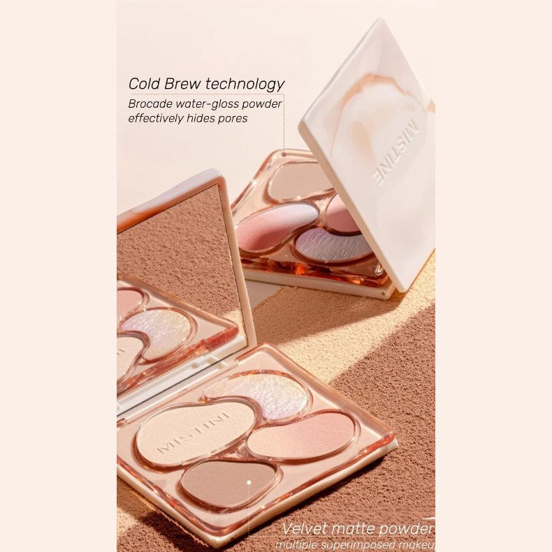 Mistine Thai Milk Coffee All-In-One Makeup Palette #02 Coastal Fireworks