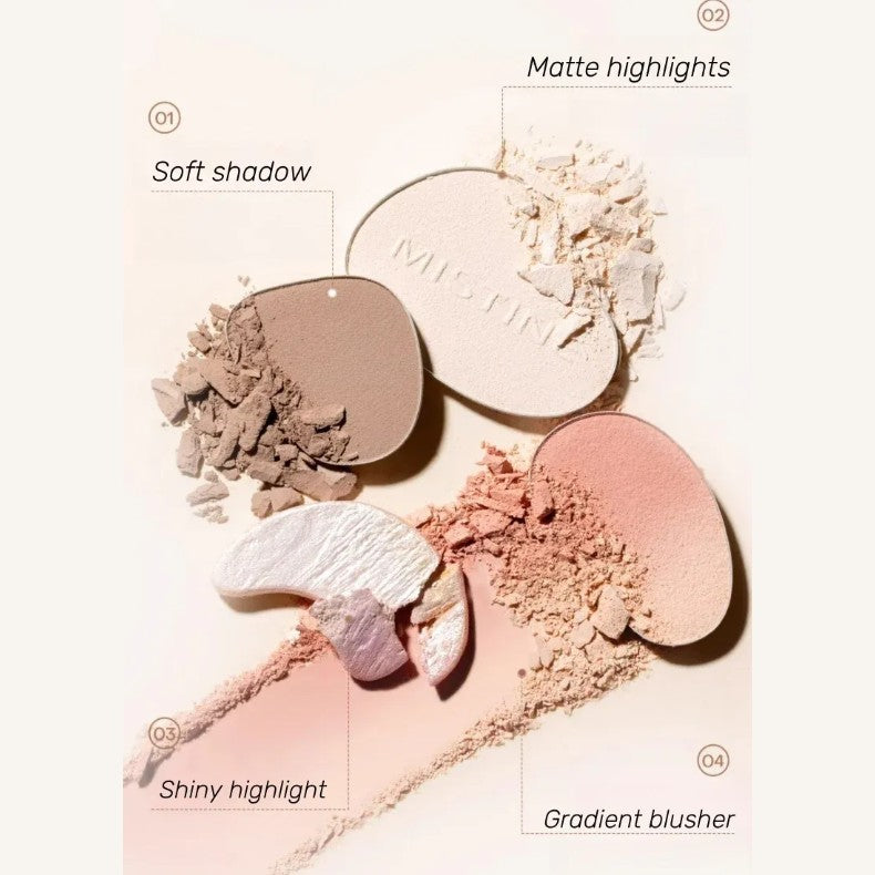 Mistine Thai Milk Coffee All-In-One Makeup Palette #02 Coastal Fireworks