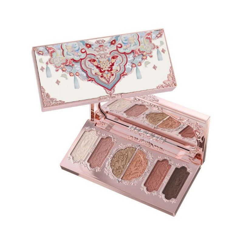 Flower Knows花知晓蝴蝶云肩六色眼影盘#01炼瓦赤陶