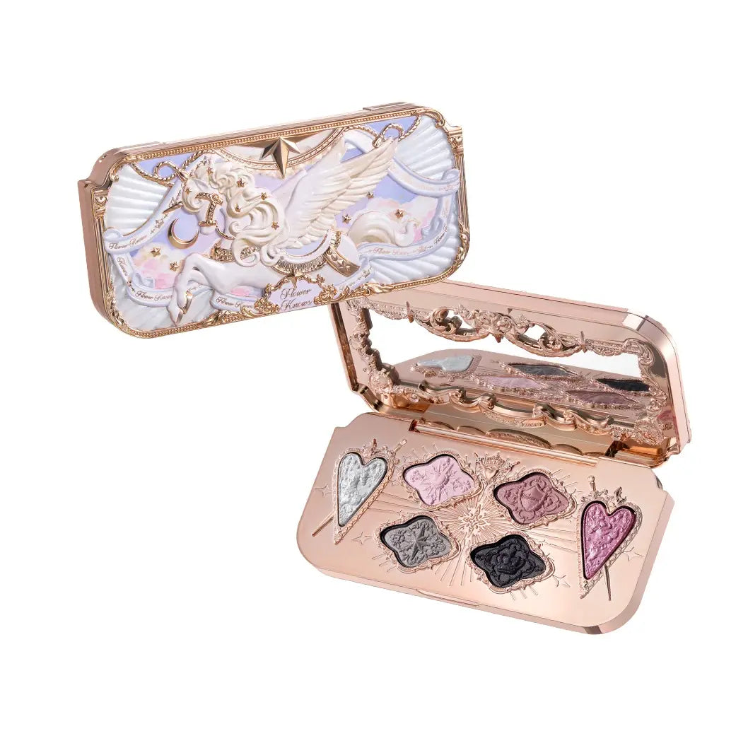 Flower Knows Knight Unicorn 6-Color Satin Makeup Palette #02 Moon Sprite