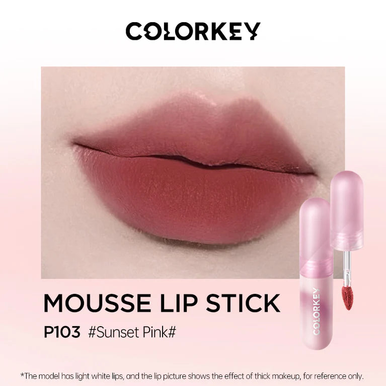 Colorkey Velvety Mousse Fluffy Lip Mud #P103 Sunset Pink