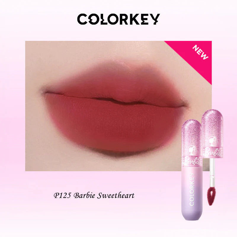 Colorkey ELLE Barbie Series Velvet Mousse Matte Lip Mud #P125 Barbie Sweetheart