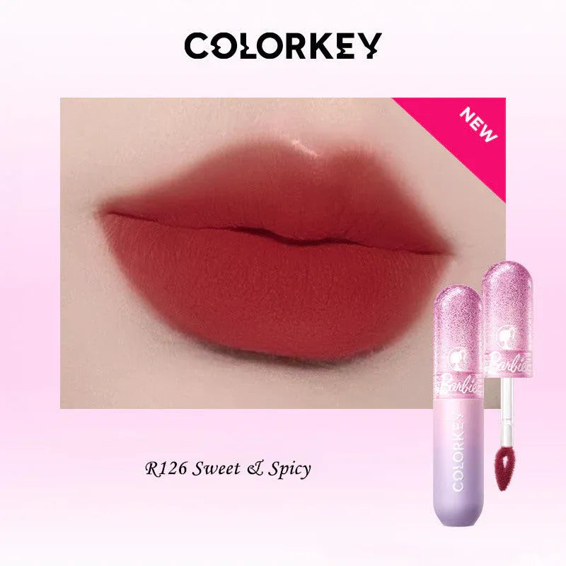 Colorkey Elle Barbie Series Velvet Mousse Matte Lip Mud #R126 Sweet & Spicy