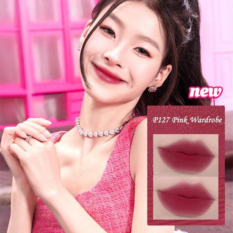 Colorkey ELLE Barbie Series Velvet Mousse Matte Lip Mud #P127 Pink Wardrobe