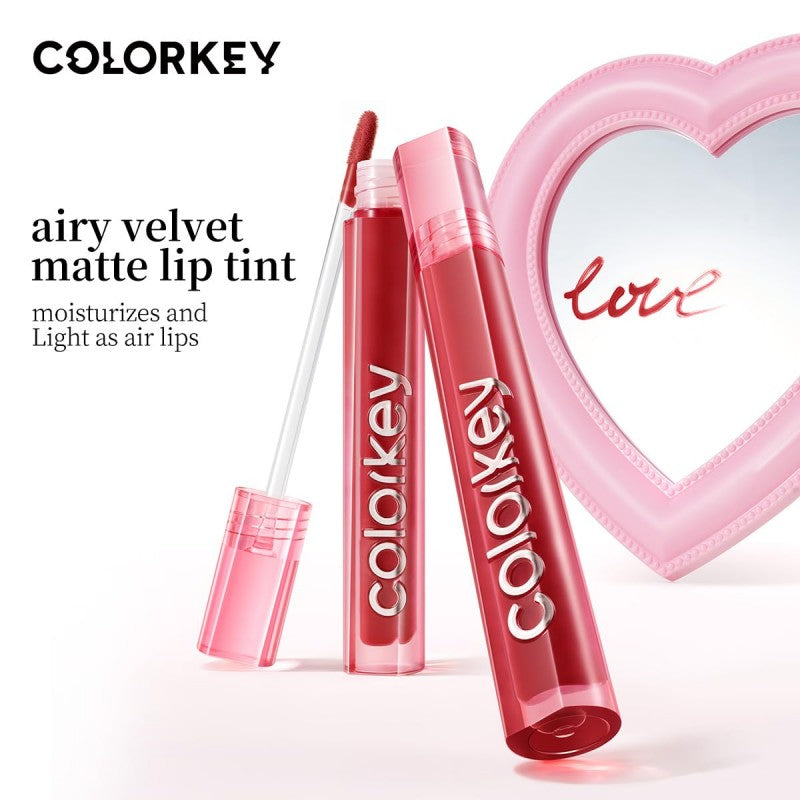 Colorkey Airy Velvet Lip Tint Matte Finishs #P226 Gray Rose