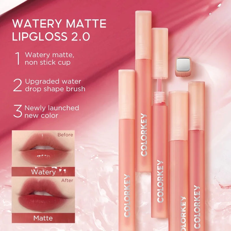 Colorkey Watery Soft Mist Matte Lip Gloss #B360 Milk Apricot