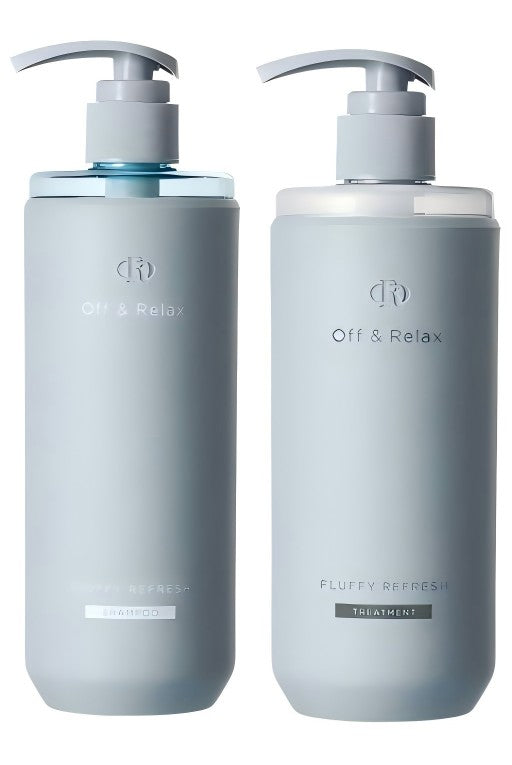 Off&Relax Fluffy Refresh Shampoo + Refiil + Treatment 460ml + 400ml + 460ml